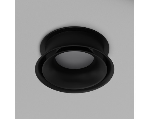 DK2403-BK Встраиваемый светильник влагозащ., IP 44, 10 Вт, GU10, черный, алюминий