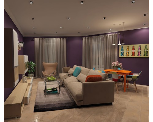 DK2404-BK Встраиваемый светильник влагозащ., IP 44, до 15 Вт, GU10, черный, алюминий