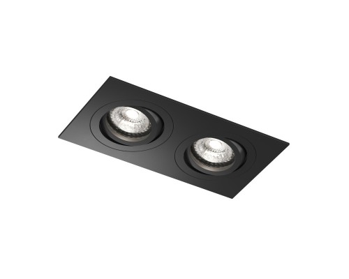 Встраиваемый влагозащищённый светильник HYDRO, IP44, 2?15 Вт LED макс., GU10, алюминий, чёрный