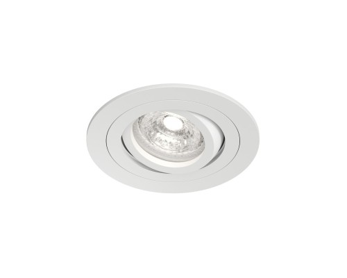 DK2110-WH Встраиваемый влагозащищённый светильник HYDRO, IP44, до 15 Вт LED, GU10, алюминий, белый