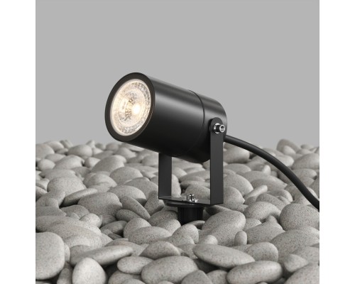 DK9800-BK Грунтовый светильник MOSS, IP65, GU10 LED, до 15 Вт, черный, алюминий