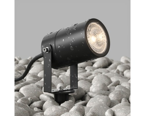 DK9800-BK Грунтовый светильник MOSS, IP65, GU10 LED, до 15 Вт, черный, алюминий