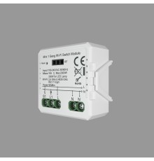 RL1001-SM Одноканальное Wi-Fi реле-выключатель 1 x 2300 Вт / 250 Вт для LED