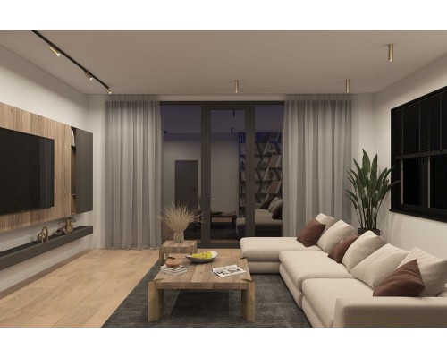 DK2052-SG Накладной светильник, IP 20, 15 Вт, GU10, матовое золото, алюминий