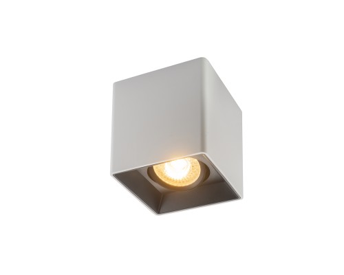 DK3030-WB Светильник накладной IP 20, 10 Вт, GU5.3, LED, белый/черный, пластик