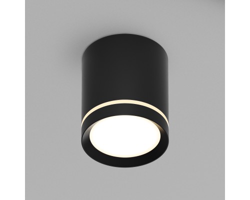 DK4016-BK Светильник накладной IP 20, 5 Вт, LED 3000, черный, алюминий/акрил