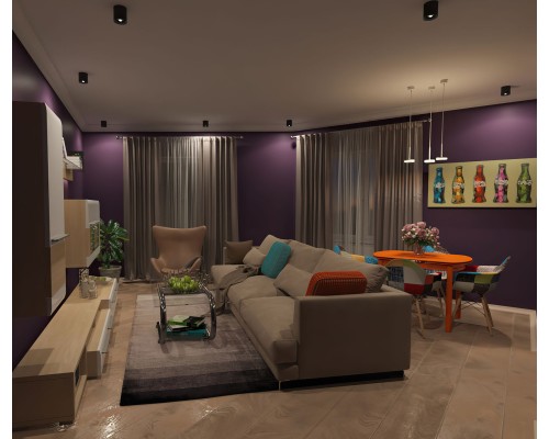 DK3040-BK Светильник накладной IP 20, 10 Вт, GU5.3, LED, черный, пластик