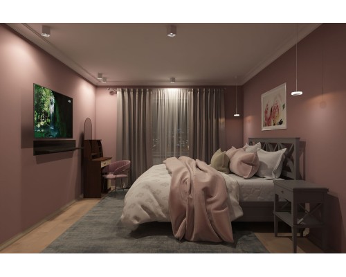 DK3030-WH Светильник накладной IP 20, 10 Вт, GU5.3, LED, белый, пластик