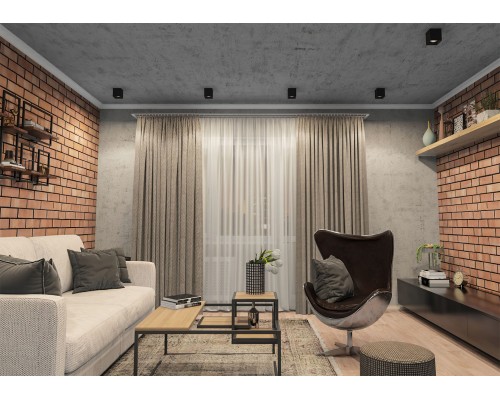 DK3080-BK Светильник накладной IP 20, 10 Вт, GU5.3, LED, черный/черный, пластик