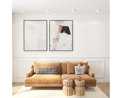 DK2601-WH Светильник накладной LUND, IP 20, до 15 Вт, GX53, LED, белый, алюминий