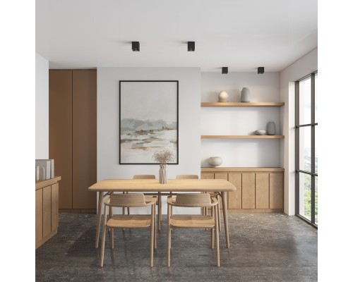 DK3030-BK Светильник накладной IP 20, 10 Вт, GU5.3, LED, черный, пластик