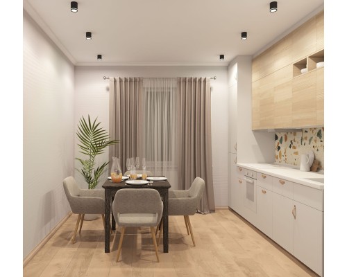 DK4016-BK Светильник накладной IP 20, 5 Вт, LED 3000, черный, алюминий/акрил