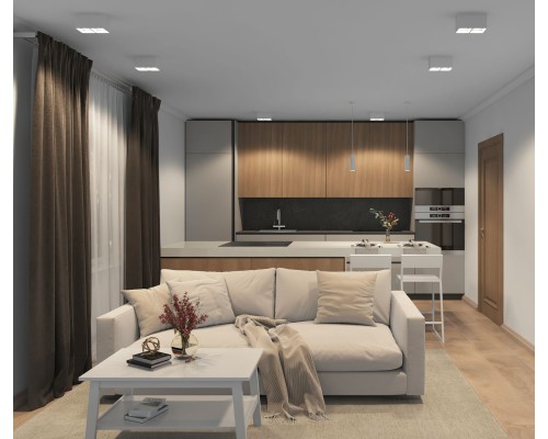 DK3035-WH Светильник накладной IP 20, 10 Вт, GU5.3, LED, белый, пластик