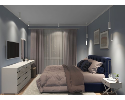 DK2052-WH Накладной светильник, IP 20, 15 Вт, GU10, белый, алюминий