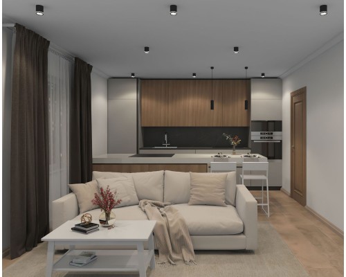 DK4013-BK Светильник накладной IP 20, 5 Вт, LED 4000, черный, алюминий/акрил