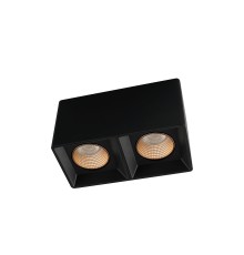 DK3085-BK+BR Светильник накладной IP 20, 10 Вт, GU5.3, LED, черный/бронзовый, пластик