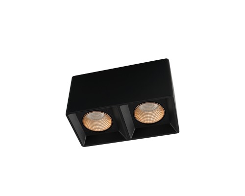 DK3085-BK+BR Светильник накладной IP 20, 10 Вт, GU5.3, LED, черный/бронзовый, пластик