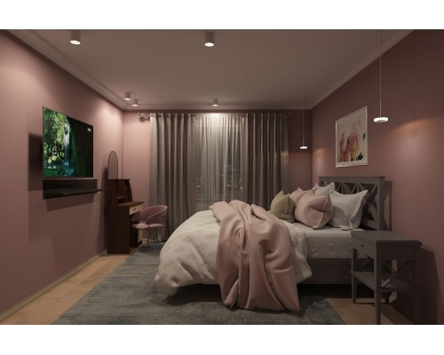 DK3040-WH Светильник накладной IP 20, 10 Вт, GU5.3, LED, белый, пластик