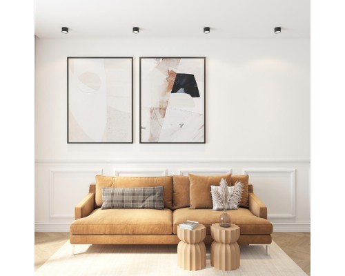 DK2601-BK Светильник накладной LUND, IP 20, до 15 Вт, GX53, LED, черный, алюминий