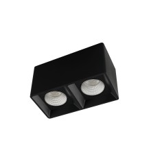 DK3085-BK+CH Светильник накладной IP 20, 10 Вт, GU5.3, LED, черный/хром, пластик