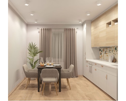 DK3030-WH Светильник накладной IP 20, 10 Вт, GU5.3, LED, белый, пластик