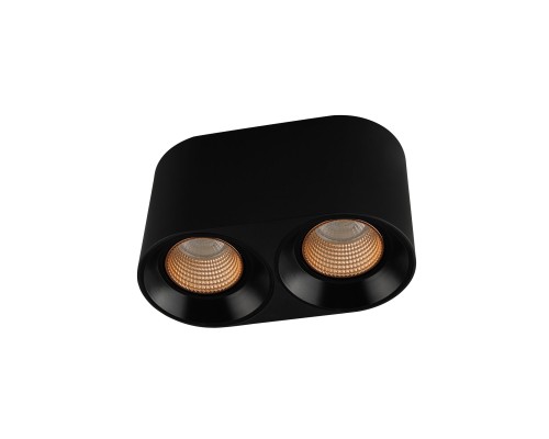 DK3096-BK+BR Светильник накладной IP 20, 10 Вт, GU5.3, LED, черный/бронзовый, пластик