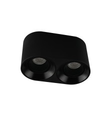 DK3096-BK Светильник накладной IP 20, 10 Вт, GU5.3, LED, черный/черный, пластик