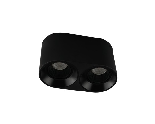 DK3096-BK Светильник накладной IP 20, 10 Вт, GU5.3, LED, черный/черный, пластик