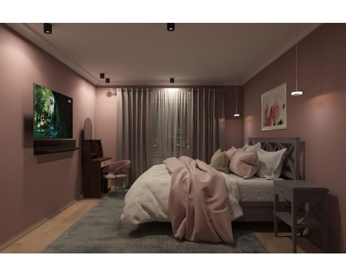 DK3040-BK Светильник накладной IP 20, 10 Вт, GU5.3, LED, черный, пластик