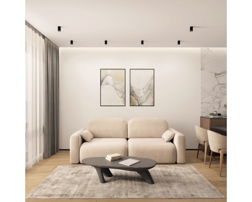 DK2050-BK Накладной светильник, IP 20, 15 Вт, GU5.3, черный, алюминий