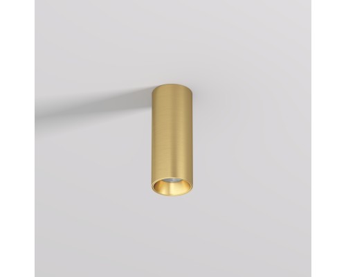 DK2615-SB Накладной светильник SHINE TUBE со светодиодом, D45*H115, IP20, 3000К, 7W, RA?90, сатинированная латунь, алюминий