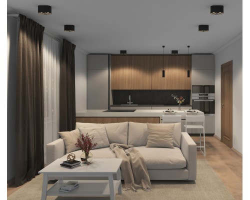 DK3036-BK Светильник накладной IP 20, 10 Вт, GU5.3, LED, черный, пластик