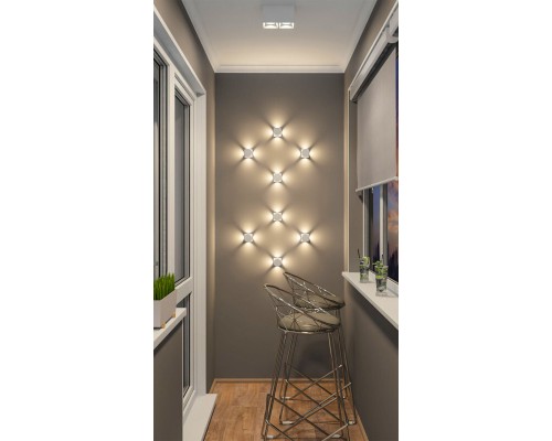 DK3035-WH Светильник накладной IP 20, 10 Вт, GU5.3, LED, белый, пластик