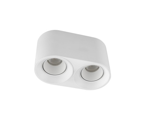 DK3096-WH Светильник накладной IP 20, 10 Вт, GU5.3, LED, белый/белый, пластик