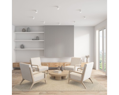 DK4016-WH Светильник накладной IP 20, 5 Вт, LED 3000, белый, алюминий/акрил