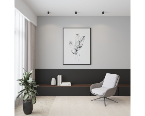 DK3110-BK Светильник накладной IP 20, 10 Вт, GU5.3, LED, черный, пластик