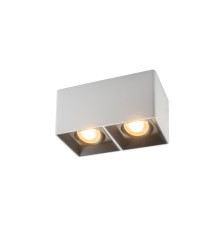 DK3035-WB Светильник накладной IP 20, 10 Вт, GU5.3, LED, белый/черный, пластик