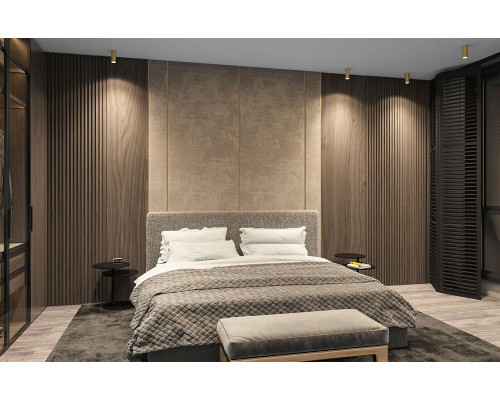 DK2051-SG Накладной светильник, IP 20, 15 Вт, GU10, матовое золото, алюминий