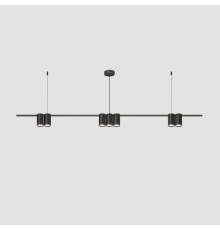 DK4063-BK Подвесной светильник ORBIT, IP20, 7xGU10 LED до 15 Вт, черный матовый, алюминий