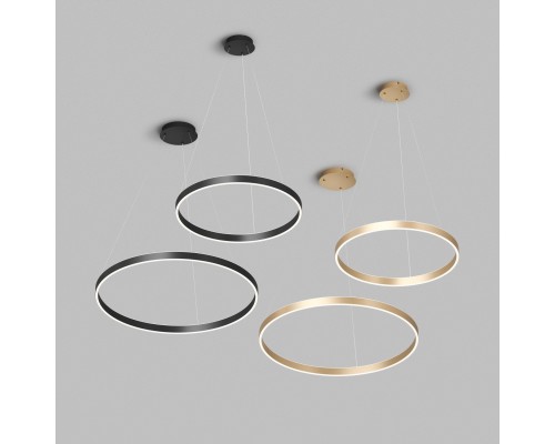 Светильник подвесной RAYDIA, 40 Вт, 3000–4000К, ?600?1500 мм, металл+акрил, матовое золото, свет вве