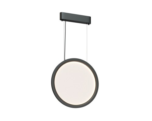 Подвесной светильник вертикальный VEIL, 25 Вт, ?450?1950 мм, LED 2700-6000K, IP20, пульт Д/У (в комплекте), черный, алюминий, акрил