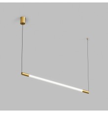 Светильник подвесной AURA, 25 Вт, 3000К, 1200x40x1500 мм, алюминий+стекло, бронза