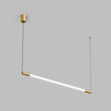 Светильник подвесной AURA, 25 Вт, 3000К, 1200x40x1500 мм, алюминий+стекло, бронза