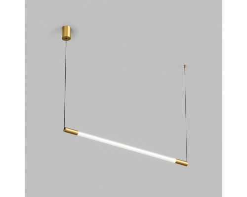 Светильник подвесной AURA, 25 Вт, 3000К, 1200x40x1500 мм, алюминий+стекло, бронза