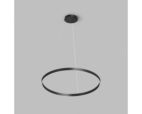 Светильник подвесной RAYDIA, 60 Вт, 3000–4000К, ?800?1500 мм, металл+акрил, черный, свет вверх/вниз