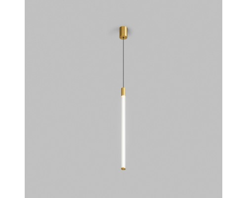 Светильник подвесной AURA, 16 Вт, 3000К, ?42x2300 мм, алюминий+стекло, бронза