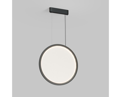 Подвесной светильник вертикальный VEIL, 35 Вт, ?600?2100 мм, LED 2700-6000K, IP20, пульт Д/У (в комплекте), черный, алюминий, акрил