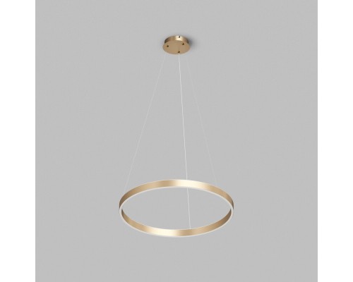 Светильник подвесной RAYDIA, 60 Вт, 3000–4000К, ?800?1500 мм, металл+акрил, матовое золото, свет вверх/вниз