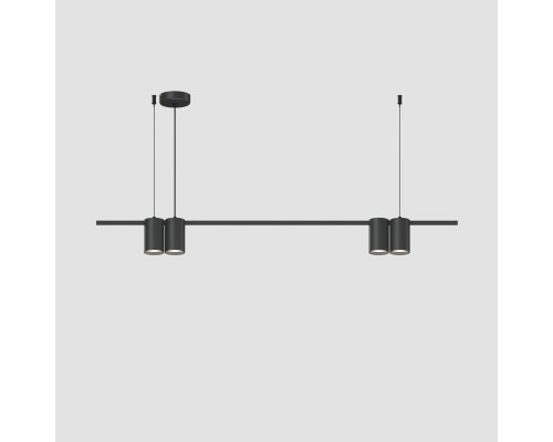 DK4061-BK Подвесной светильник ORBIT, IP20, 4xGU10 LED до 15 Вт, черный матовый, алюминий