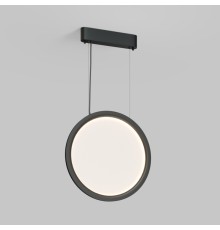 Подвесной светильник вертикальный VEIL, 25 Вт, ?450?1950 мм, LED 2700-6000K, IP20, пульт Д/У (в комплекте), черный, алюминий, акрил